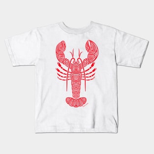 Tribal Maine Lobster Kids T-Shirt